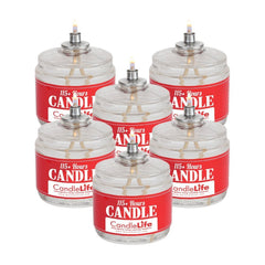 CandleLife 115-hour emergency candle 6-pack provides long-lasting outage light.