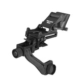 CANIS SPORT INC PVS14 J-Arm left-eye mount on helmet for secure night-vision setup.