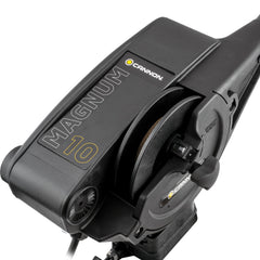 Cannon Magnum 10 stainless spool and boom resist corrosion.