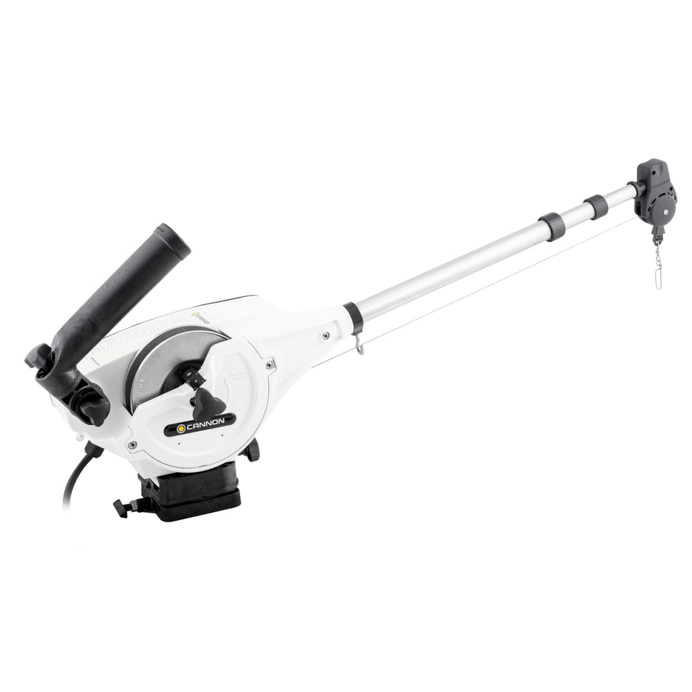 Cannon Magnum 10 TS downrigger setup shows rapid line deployment for anglers