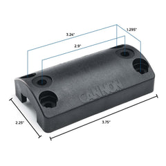 Cannon rail mount adapter universal fit for square or round rails.