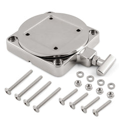 Cannon rail side mount secures downrigger along narrow gunwales with easy installation.