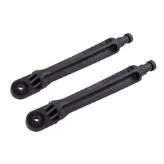 Close-up of quick-release pistol grip and locking mechanism on rod holder