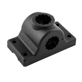 Cannon side-deck mount adapter for flexible boat installation