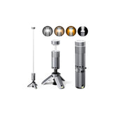 Canoazo rechargeable camping light in full assembly ready to illuminate a campsite