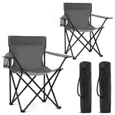 Canpsky 2 pack portable camping chair front view for outdoor comfort
