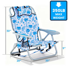 Canpsky 5-position recline supports versatile outdoor comfort.