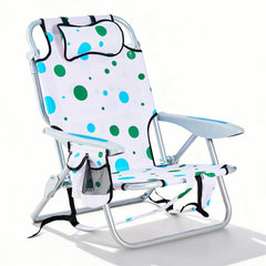 Canpsky beach chair with side pocket keeps essentials within reach.