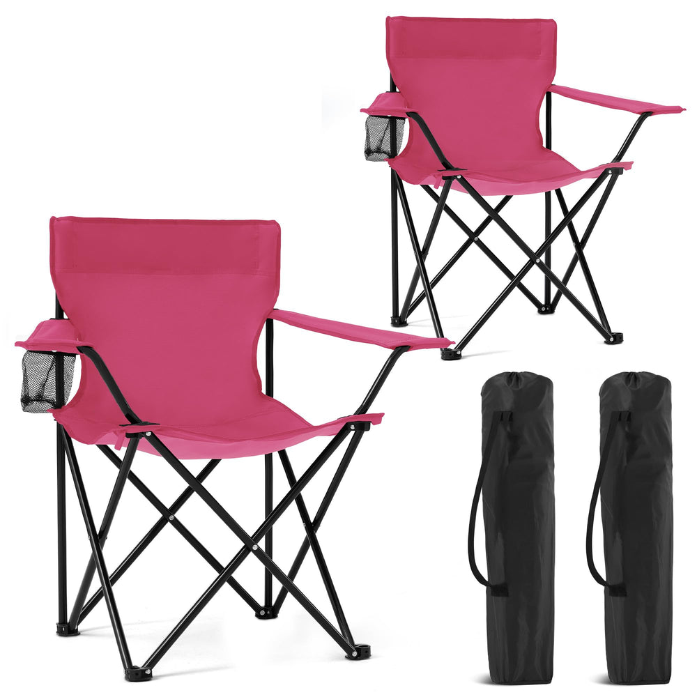 Canpsky camping chair pink setup for quick outdoor seating