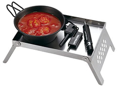 Captain Stag Bonfire Stand stores compactly for easy transport.