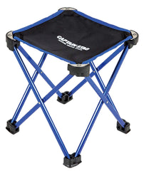 Captain Stag Trekker UC-1562 blue chair front view, ideal for ultralight trekking rests