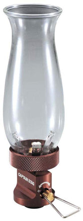 Captain Stag UF-19 candle lantern front view showing compact outdoor lighting setup