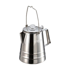 Captain Stag UW-3531 stainless steel coffee pot with 12-cup outdoor-use capacity