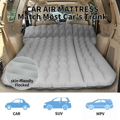 SUV-Grey car air mattress with included pillows for road-trip rest