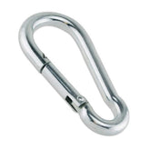 Carabiner Zinc Snap Clips 1/4 inch for batting cages, rust resistant and easy to connect.