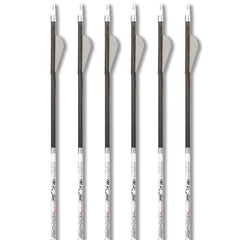 Carbon Express Maxima Photon SD arrows 6-pack with white/black vanes for precise accuracy and fast recovery