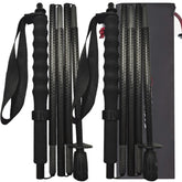 Carbon Fiber Trekking Poles folded-compact design for easy packing