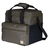 Carhartt thick foam cooler with front pocket for small essentials on the go.