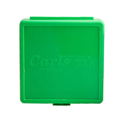 Carlson's choke tube case green side view, organizes up to 6 flush choke tubes