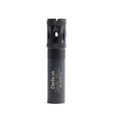 Carlson's 20ga Huglu long-range choke tube in blued steel for tighter patterns.