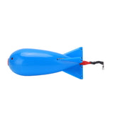 Blue carp feeder float bait holder close-up