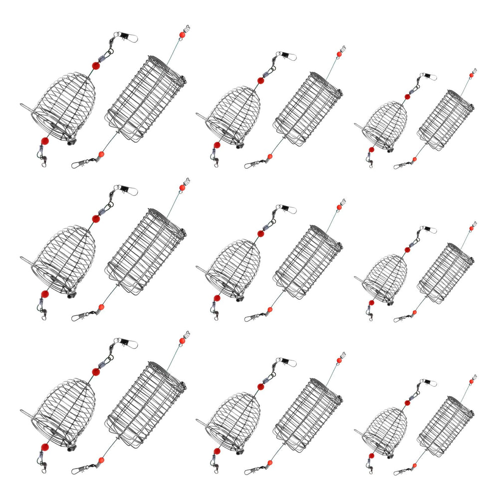 Conical bait cage 6x4 cm stainless steel