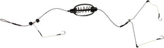Carp fishing feeder cage with spring mechanism and holder