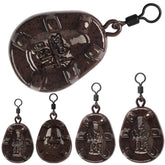 Carp fishing weights set with rolling swivels, 3oz