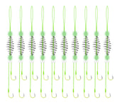 Carp hair rigs with spring feeder bait cage and size 8 hooks