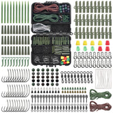 Carp fishing equipment kit 362-piece tackle box front view