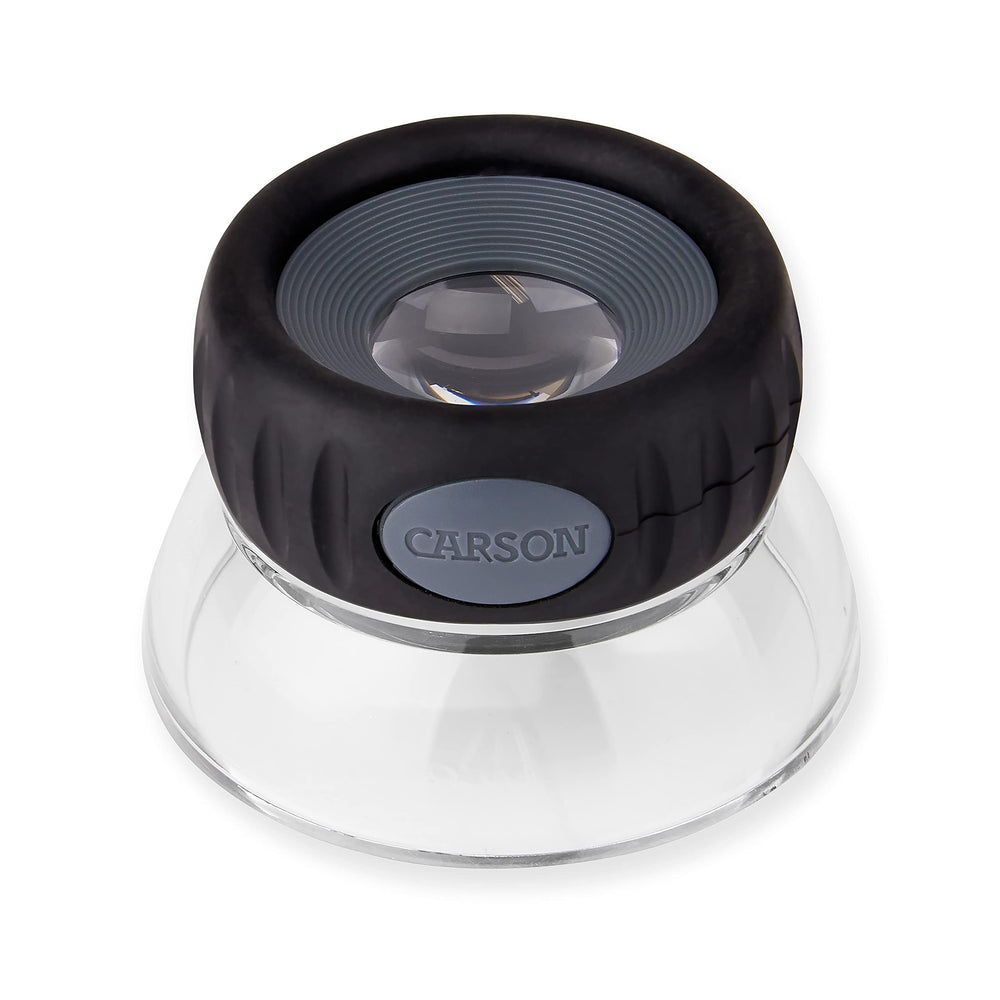 Carson LumiLoupe Plus 10.5x dual-lens focus reveals tiny details for precise inspection.