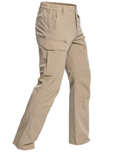 CARWORNIC men's lightweight hiking pants front view showing flexible fabric for outdoor movement