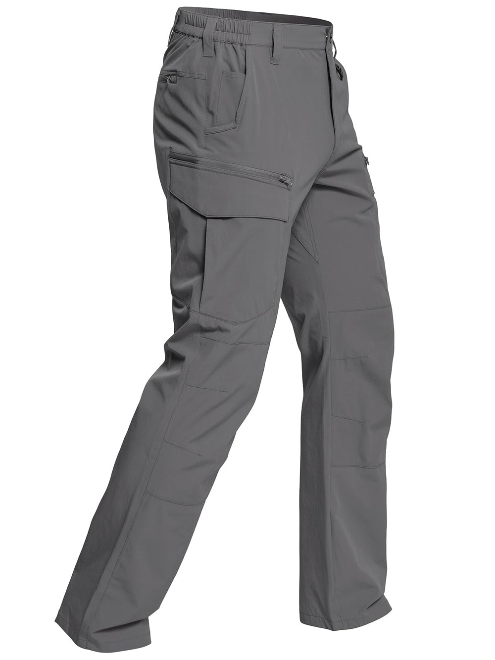CARWORNIC men's lightweight tactical hiking pants showing water-resistant flex and cargo pockets for outdoors