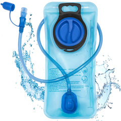 CasaCulina 2L hydration bladder blue full, ideal for reliable hiking hydration.