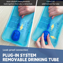 CasaCulina hydration bladder leak-proof seal, reduces spills during activity.