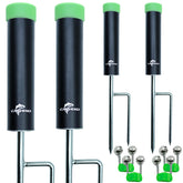 CASVEXO 4-Pack Fishing Rod Holder set on ground with dual spikes
