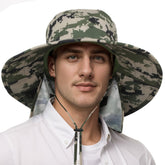 Catalonia Sun Hat for Men - front view with wide 4-inch brim
