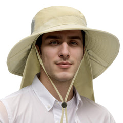 Man wearing Catalonia sun hat for outdoor activities
