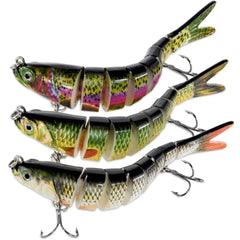 Close-up of ABS material on bass lures