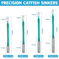 Long thin dragging weight design with cylindrical profile