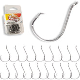 Catfish Pro circle hooks 5/0 pack close-up showing durable design for strong hook sets.