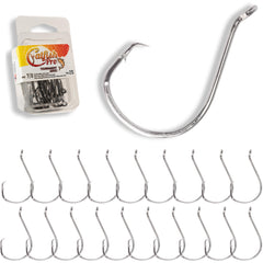 Catfish Pro circle hooks 5/0 pack close-up showing durable design for strong hook sets.