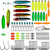 Catfish rig kit components laid out