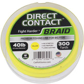 Catfish Sumo Direct Contact braided line 300-yard spool with no-stretch performance.