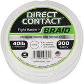 Catfish Sumo Direct Contact braided line 40lb on spool, strong hook-setting power