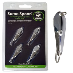 Catfish Sumo spoon attracts white bass with dynamic wobble