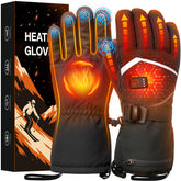 Cauasock heated gloves with battery indicator showing remaining power for easy planning