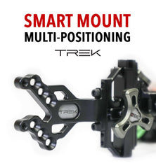 CBE Trek elevation dial showing precise vertical adjustment range.