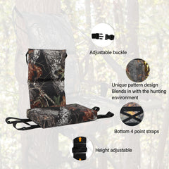 CCYLEZ seat cushion with straps designed for easy outdoor use