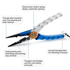 Stainless steel jaws and aluminum alloy handle